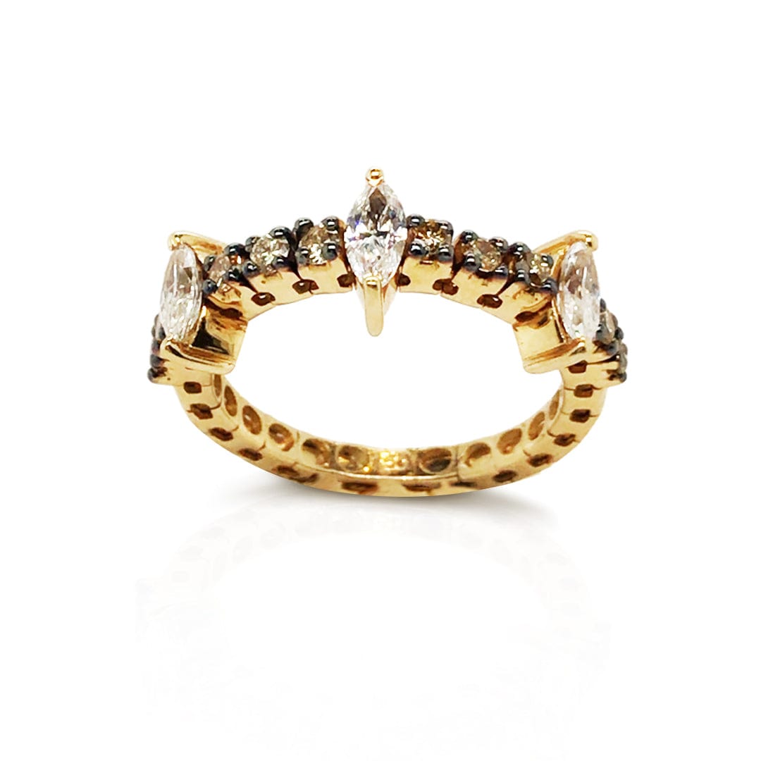 M.Fitaihi Everyday Sparkle - Triple Marquise Ring - M.Fitaihi