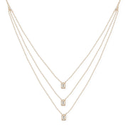M.Fitaihi Timeless Baguette - Gold & Diamond Necklace - M.Fitaihi