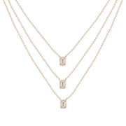 M.Fitaihi Timeless Baguette - Gold & Diamond Necklace - M.Fitaihi