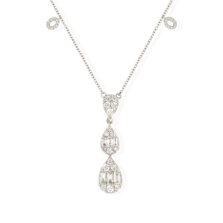 M.Fitaihi Timeless Baguette - Pear Drop Necklace - M.Fitaihi