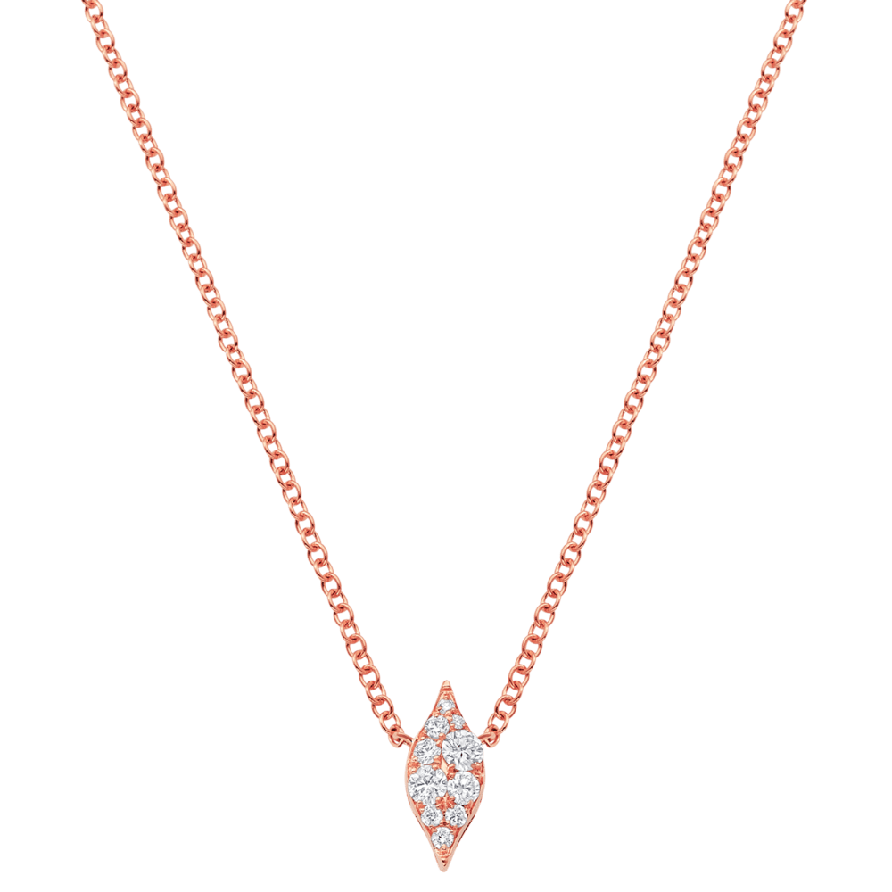Sara Weinstock Rose Gold Donna Pave Necklace - M.Fitaihi