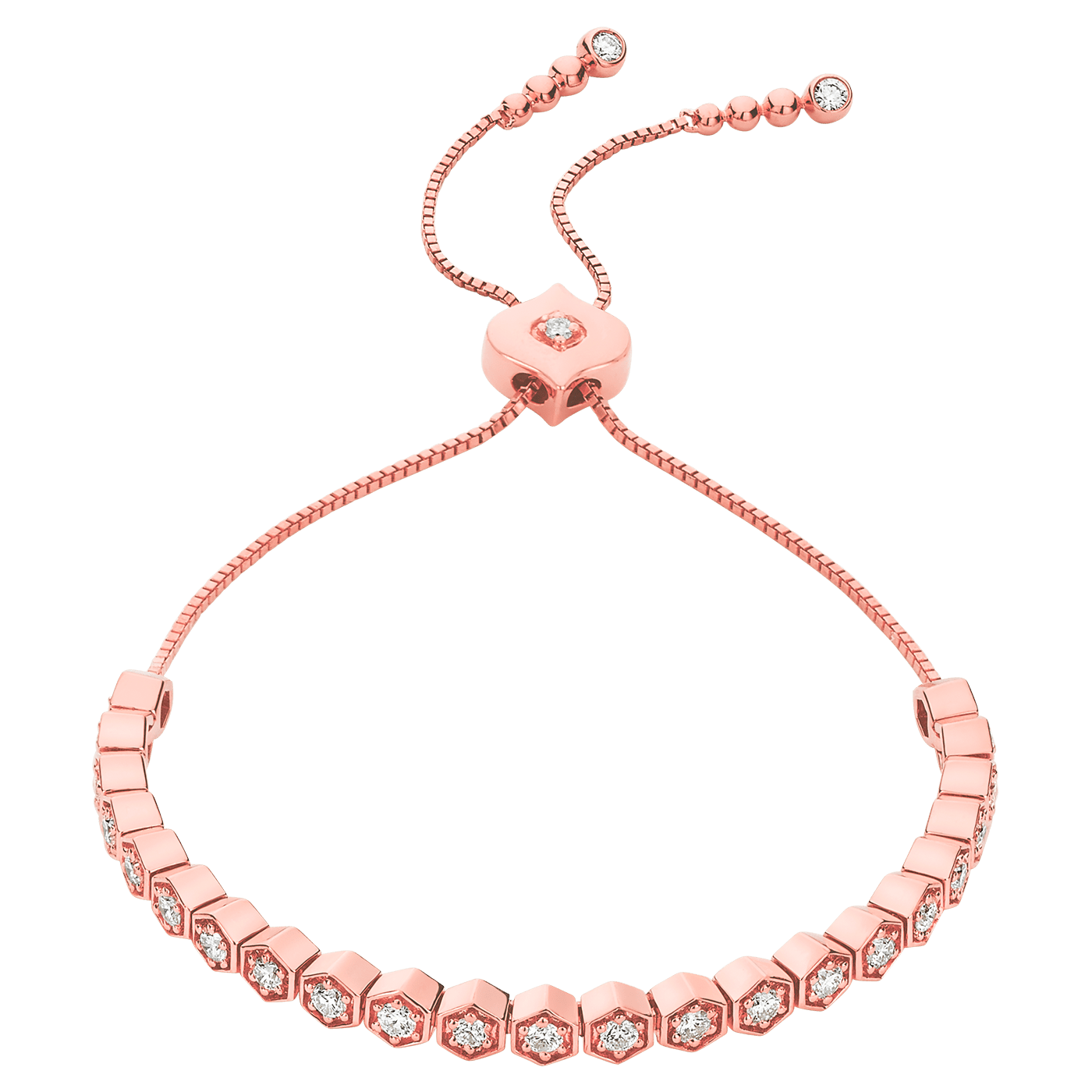 Sara Weinstock Rose Gold Isadora Hexagon Bolo - M.Fitaihi