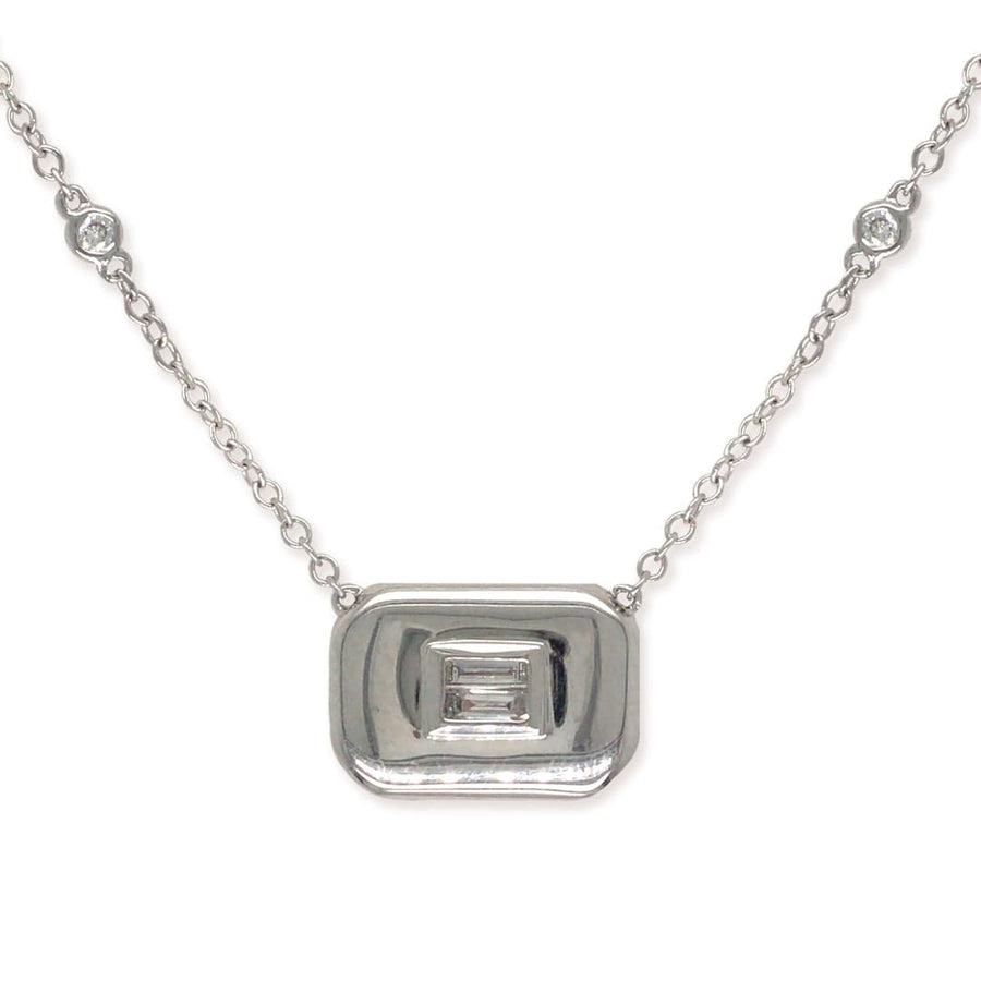 Shay Jewelry White Gold and Diamond Necklace - M.Fitaihi