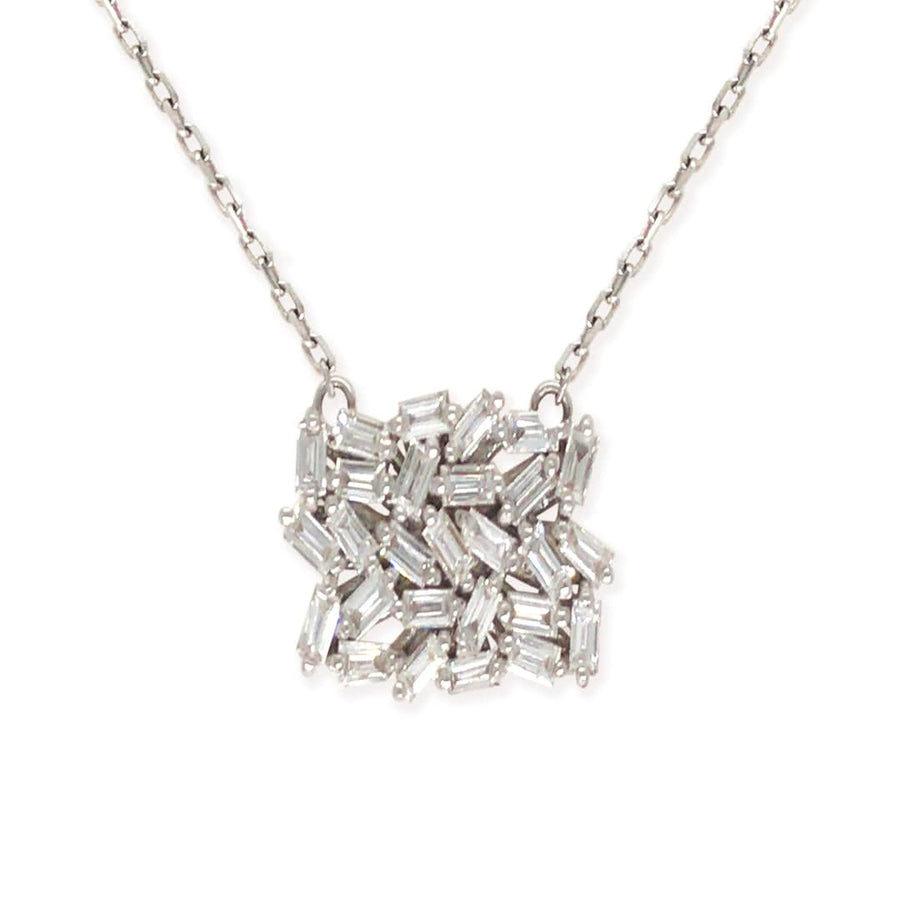 Suzanne Kalan White Gold Signature Fireworks Necklace - M.Fitaihi