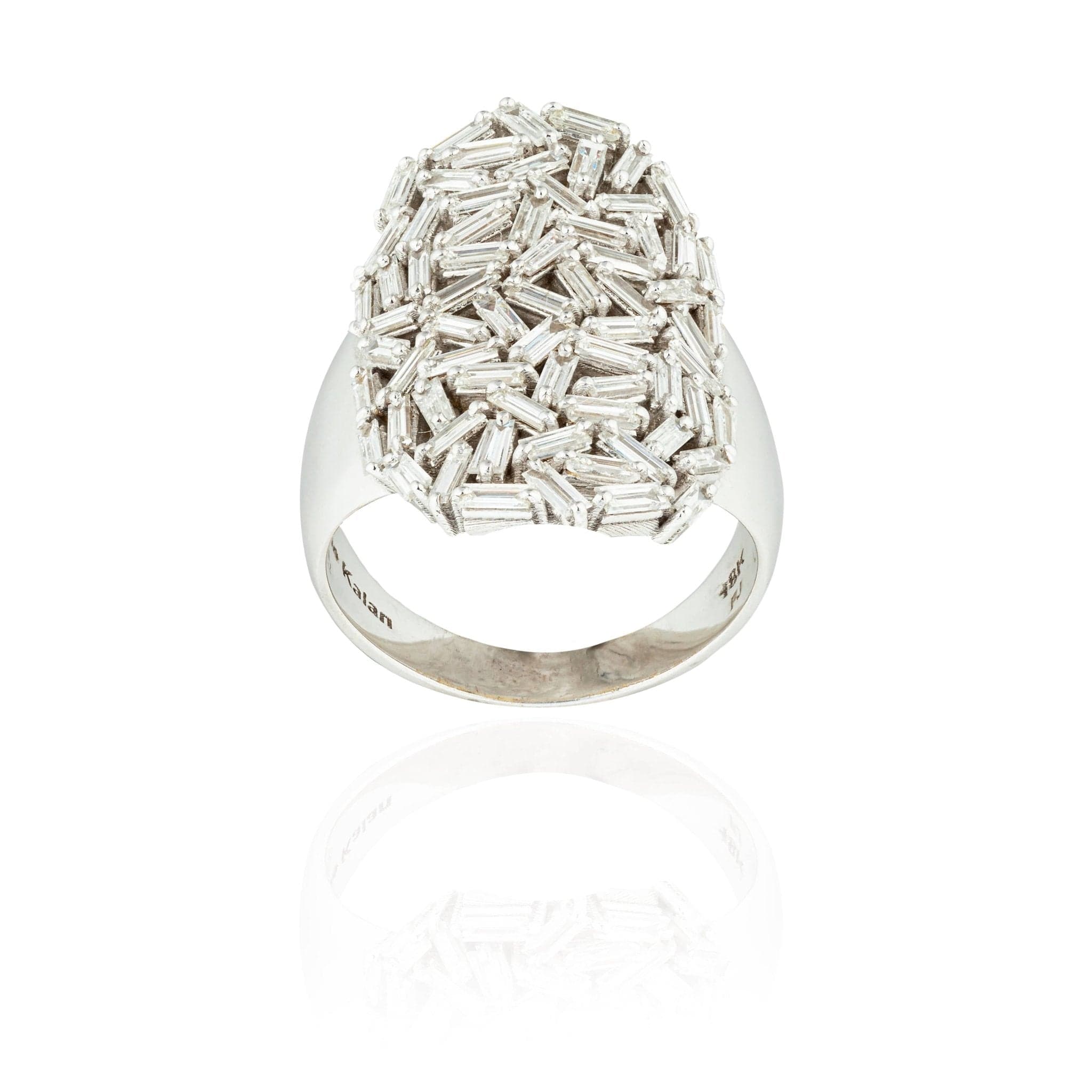 Suzanne Kalan White Gold Wide Band Ring - M.Fitaihi