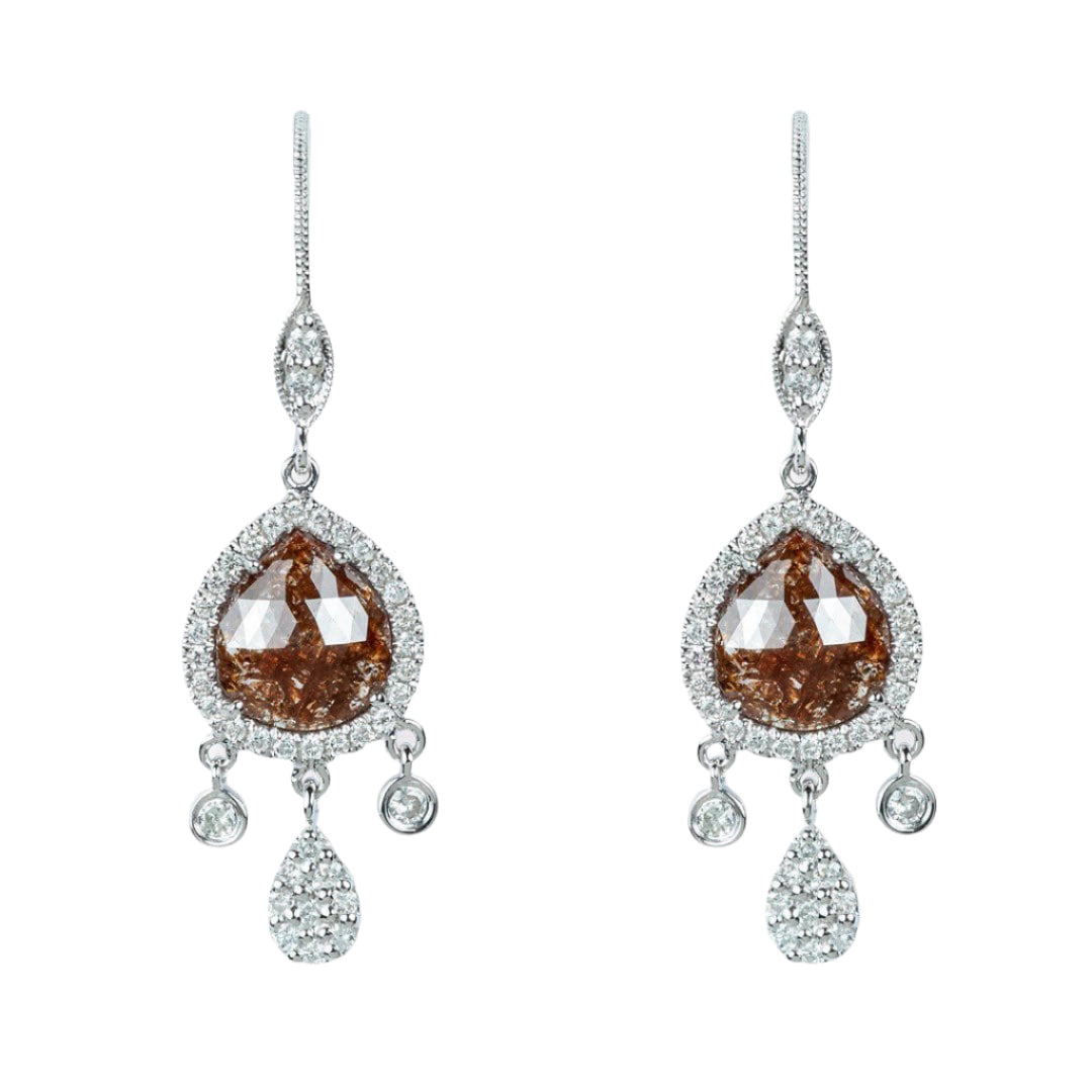 Tourmaline & Diamond Drop Earrings - M.Fitaihi