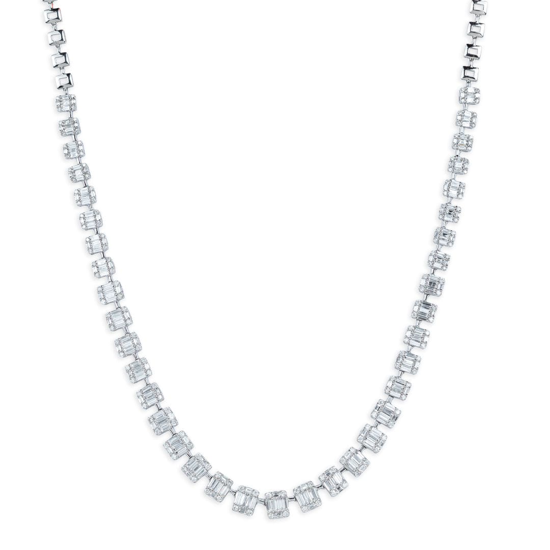 White Diamond Necklace - M.Fitaihi