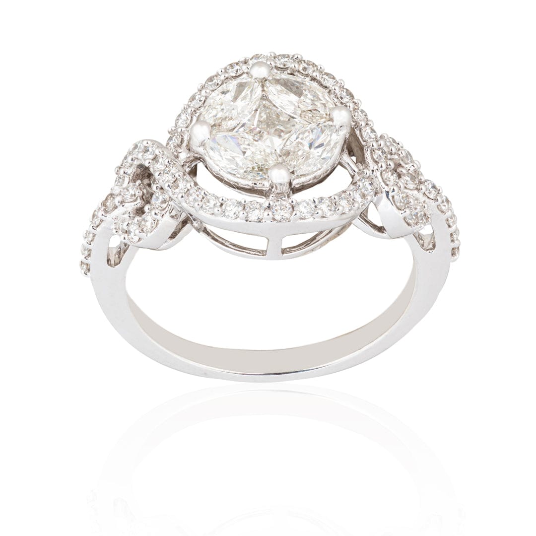 White Diamond Ring - M.Fitaihi